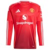 Maglia da Calcio a Maniche Lunghe Manchester United B. Fernandes 8 Casa 2024-25 per Uomo